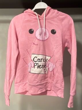 SWS Pink Pig Candy Hoodie Animal Ear Hood Large